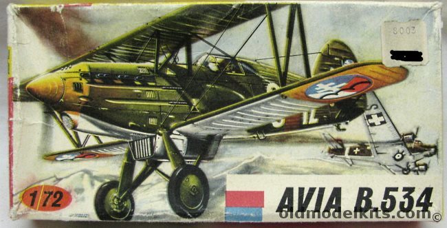 KP 1/72 Avia B-534 - Czechoslovakian Air Force or Slovak National Uprising plastic model kit